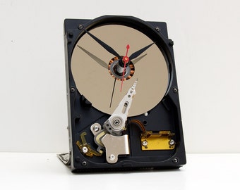 Recycled Computer Hard Drive Clock
