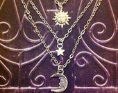 Live By The Sun ~ Live By The Moon Necklace ~ Stevie Nicks Inspired Jewelry ~ Celestial Crescent Moon ~ Star ~ Moon of my life Live By The Sun ~ Live By The Moon Necklace ~ Stevie Nicks Inspired Jewelry ~ Celestial Crescent Moon ~ Star ~ Moon of my life