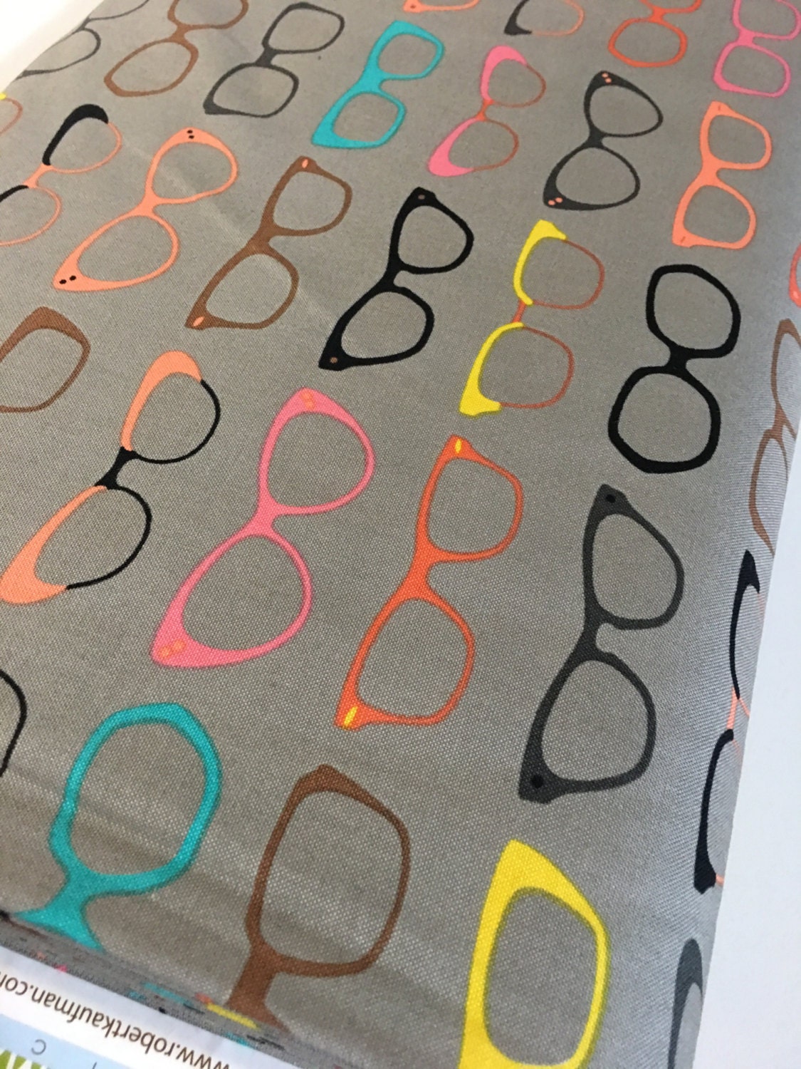 Vintage Glasses Fabric Modern fabric by the Yard Hipster