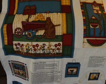Leslie Beck Backyard Friends and Neighbors Fabric Panel
