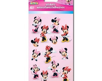 Minnie Mouse Sticker (4 Sheets of Stickers) Scrapbooking • Party Favors • Card Making • DIY (ST2506)