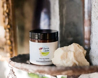 Shea Butter, raw shea butter, body butter, body butters, skin care, handmade lotion, queen of the meadow, 4 oz