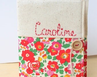personalized photo album gift Liberty of London hand embroidered mothers day