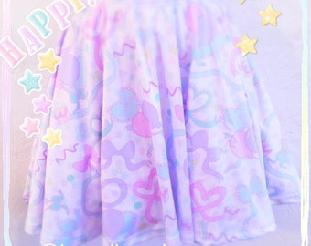 Ribbon Dolly Party skirt, Fairy Kei Skirt, Kawaii Skirt, Party Skirt, Birthday Girl Party Skirt