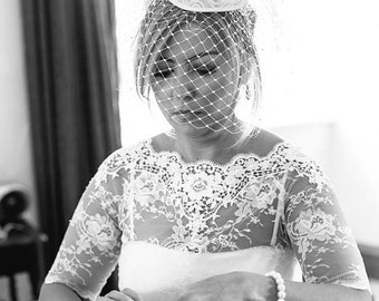 CAMILLA bridal lace top whitelace top white lace blouse bridal bolero jacket wedding bolero