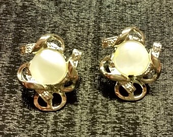 Vintage Faux Opalite Earrings