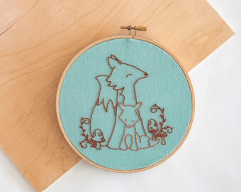 Hand Embroidery Patterns, Baby Animals Beginner Embroidery Patterns great for DIY baby gifts or nursery decor, digital download
