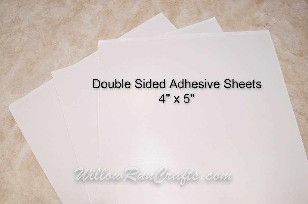 designs from double sided adhesive sheets
