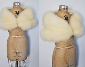 Fur Stole (cream) main image 1