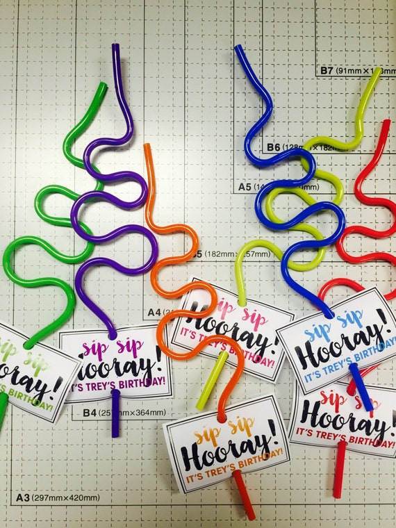 Sip Sip Hooray Birthday Straw Tags Customizable Printable sip-sip-hooray-birthday-straw-tags-customizable-printable