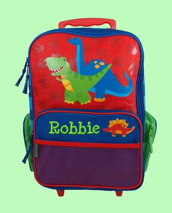 Personalized Stephen Joseph Rolling Luggage Newest DINO style Themed for Children