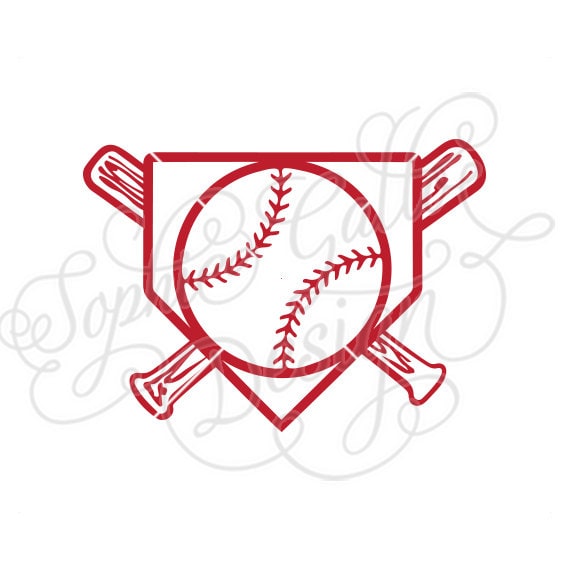 Baseball Home plate Logo SVG DXF PNG digital download file