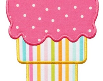 784 Ice Cream Cone 3 Machine Embroidery Applique Design