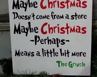 The grinch quote | Etsy