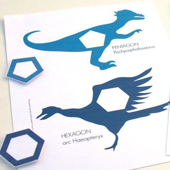Bonus Pack Large Dinosaur Shapes PRINTABLE