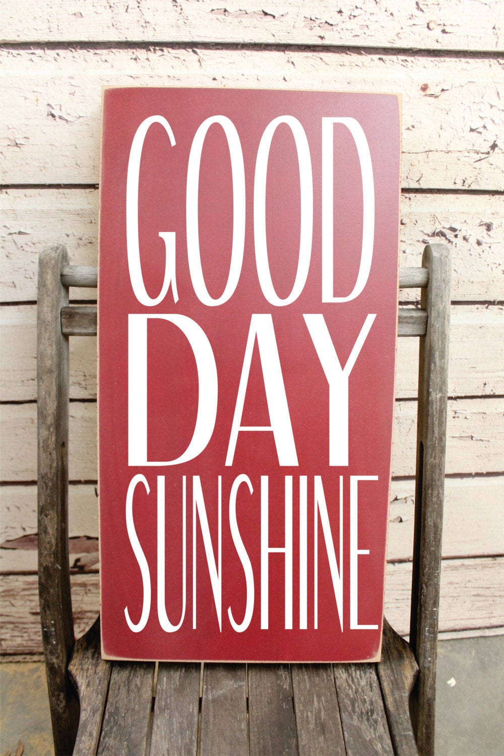 Good day Sun Shine Typography subway sign