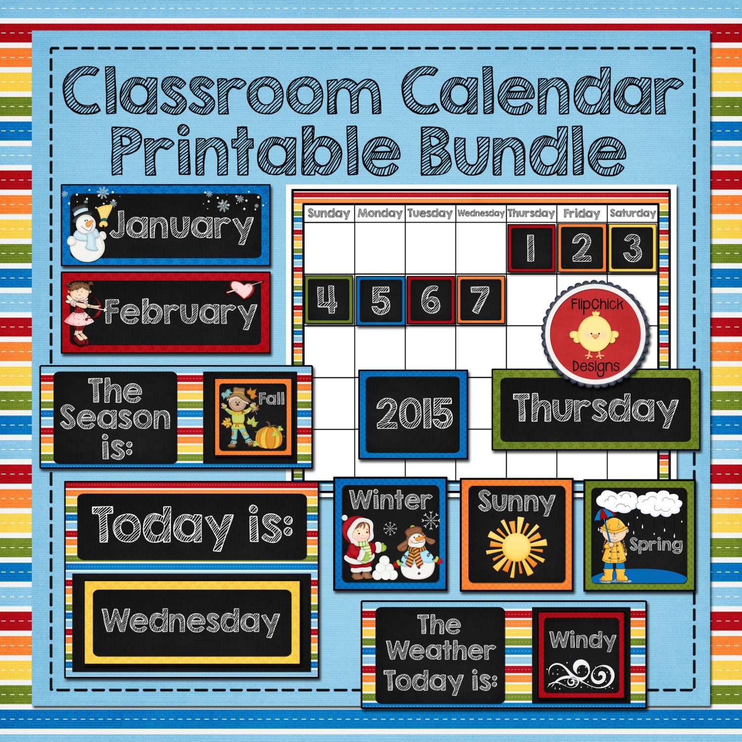 Classroom Calendar Printables Calendar Templates