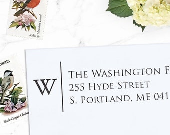 Personalized Address Stamp, Custom Address Stamp, Return Stamp, Wedding Stamp, Eco Mount or Self Inking Stamp - Hyde St.