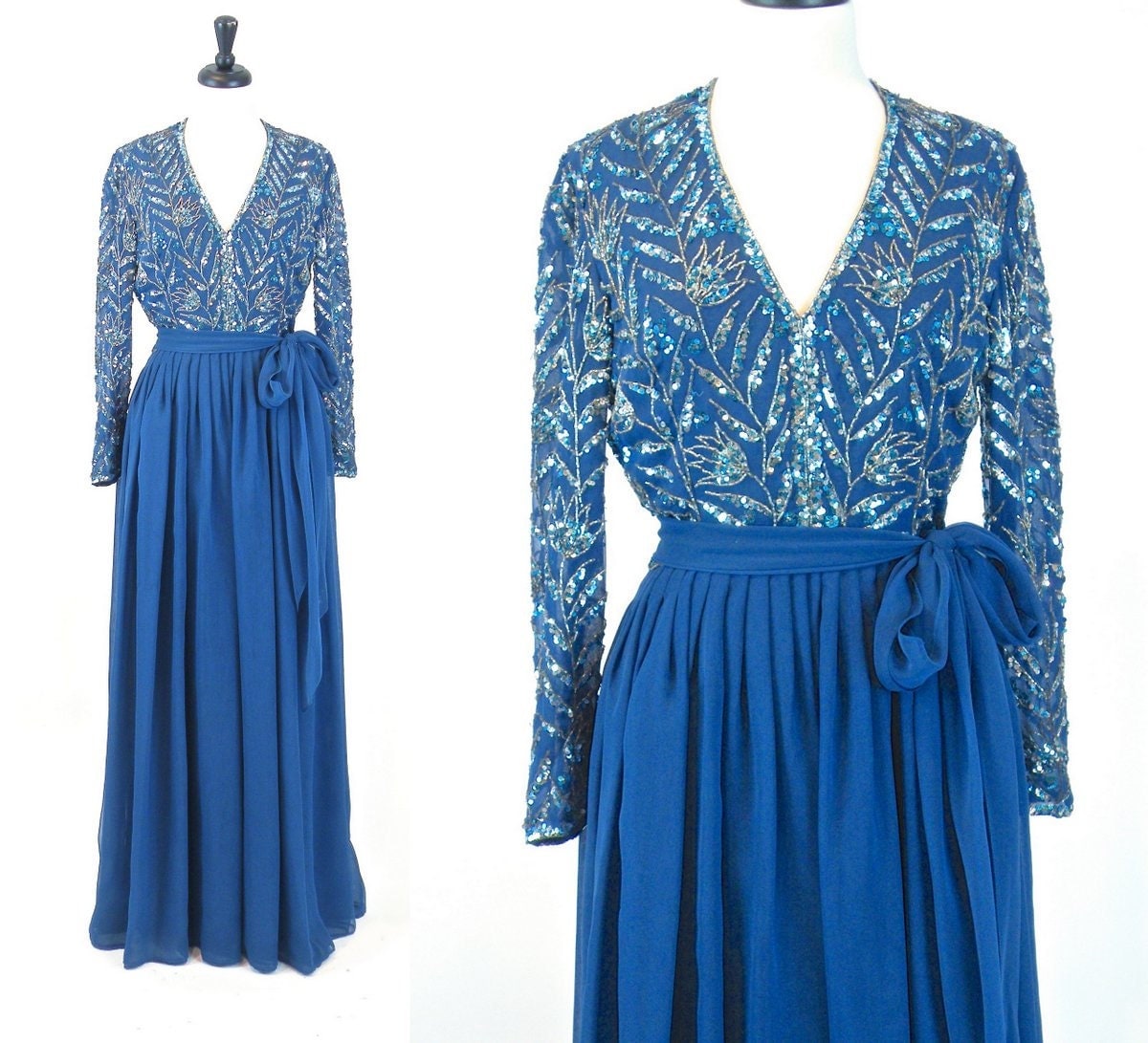 70s evening gown
