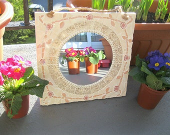 Shabby chic mosaic mirror - Free post to the UK!