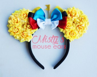 Inspired Tweedle Dee and Tweedle Dum Rose Mouse Ears