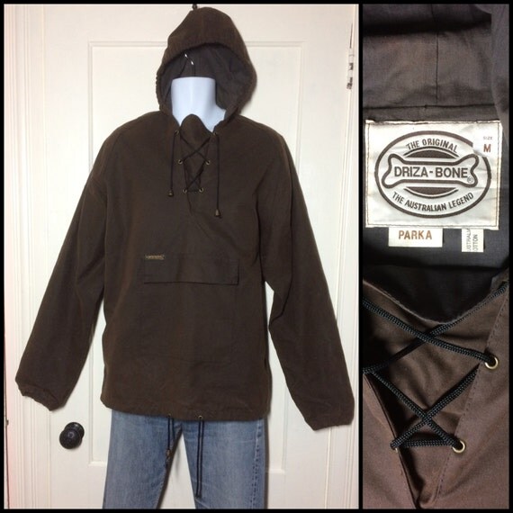 DrizaBone Oilskin Waterproof Parka Jacket size Medium cotton