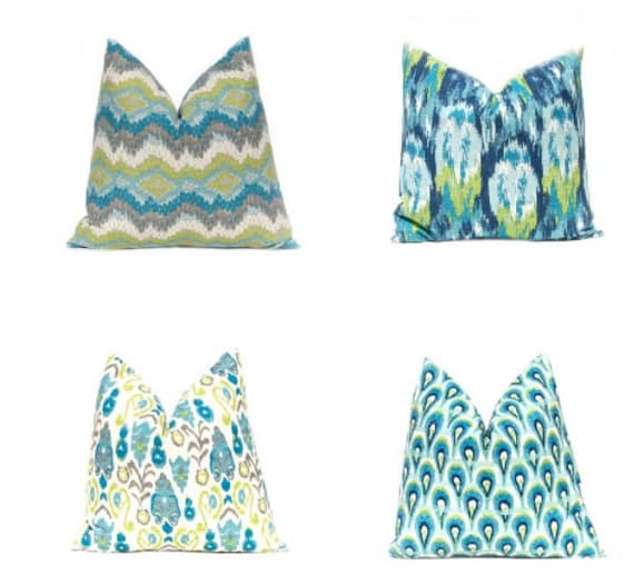 Euro Sham Decorative Pillow Cover Turquoise by CompanyTwentySix