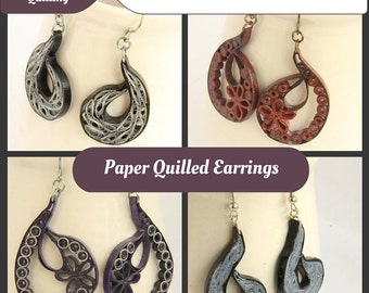 Tutorial For Paper Quilled Jewelry PDF Paisley And By HoneysHive