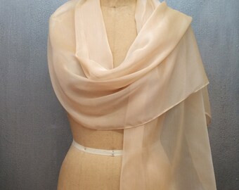 champagne lace shawl