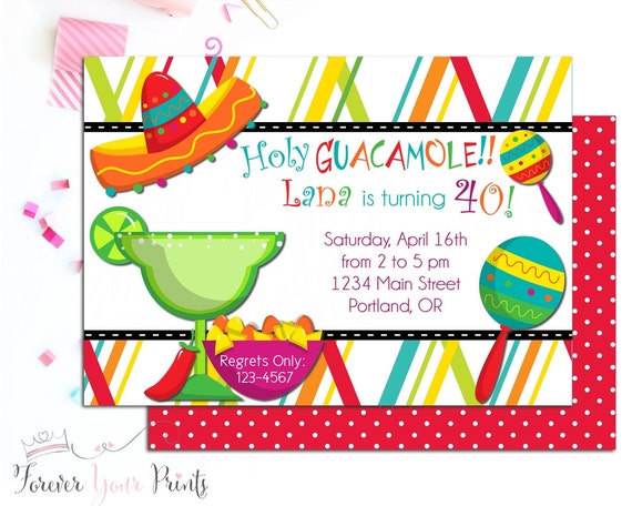Mexican Fiesta Invitation, Fiesta Birthday Invitation, Mexican Invitation, Fiesta Invitation, Cinco De Mayo Invitation, Mexican Party Il_570xn