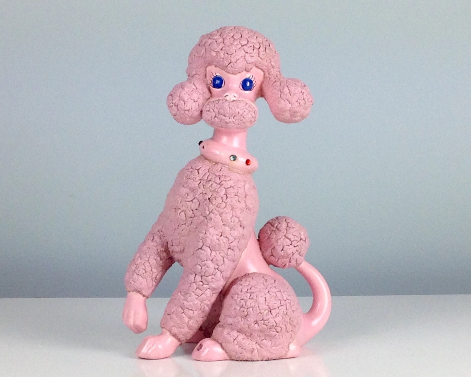 pink poodle statue