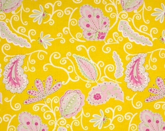 Dena Designs for Free Spirit - PRETTY LITTLE THINGS - Madeline in Yellow - 1 Yard - Cotton Fabric