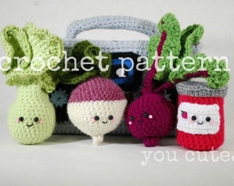 CROCHET PATTERN- Lettuce,Turnip, The Beet and Jam!