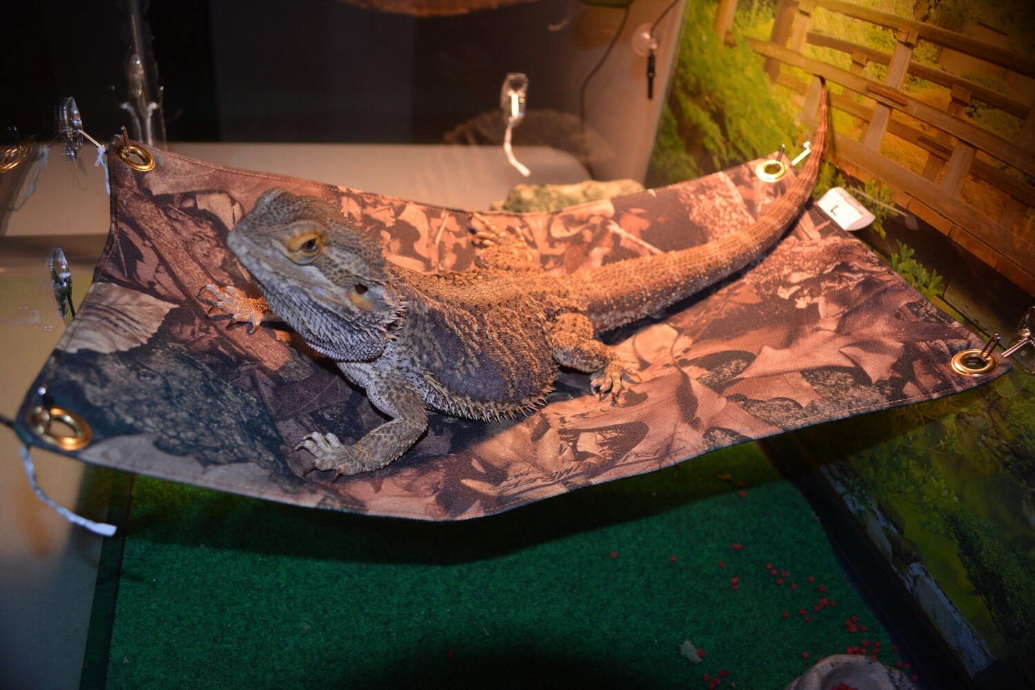 Bearded Dragon Hammock Lounge Bed Camo Real Tree
