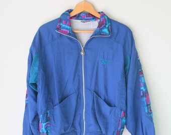 reebok vintage sweatshirt womens blue