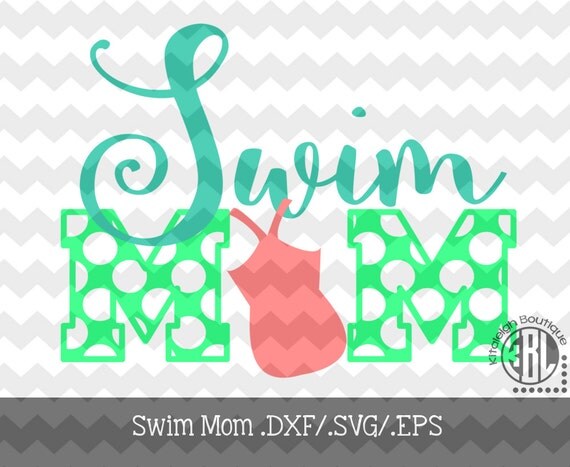 Download Items similar to Swim-Mom Decal Files (.DXF/.SVG/.EPS) for use with your Silhouette Studio ...