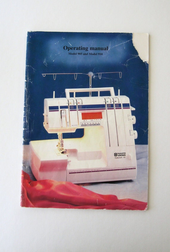 Original Manual Husqvarna Viking Huskylock 905 and 910 Serger