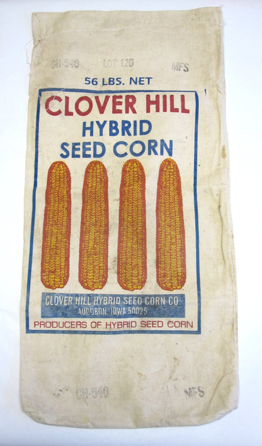 Vintage Farm Feed Seed Corn Sack Rustic Decor Agricultural