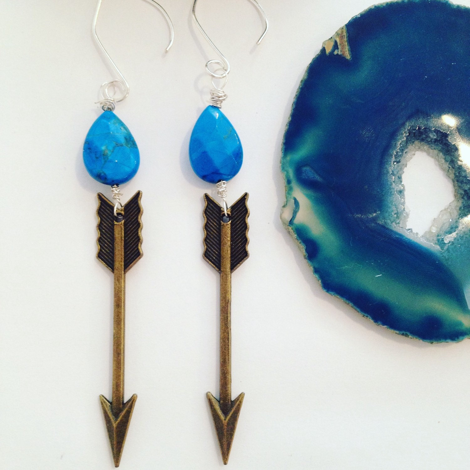 Arrow Earrings by addiewuensch on Etsy