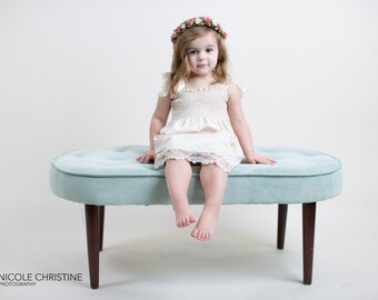 Ivory Lace Flower Girl Dress...Rustic Flower Girl Dress... Cream, Ivory or White... Eco-friendly...6m,9m,12m,18m,2t,3t,4t,5,6,7,8