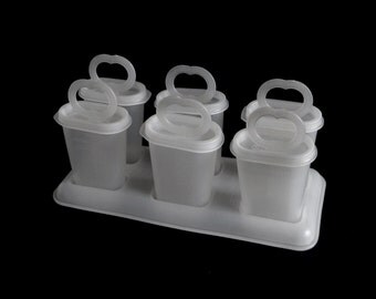 Tupperware Popsicle Molds Vintage Complete Set
