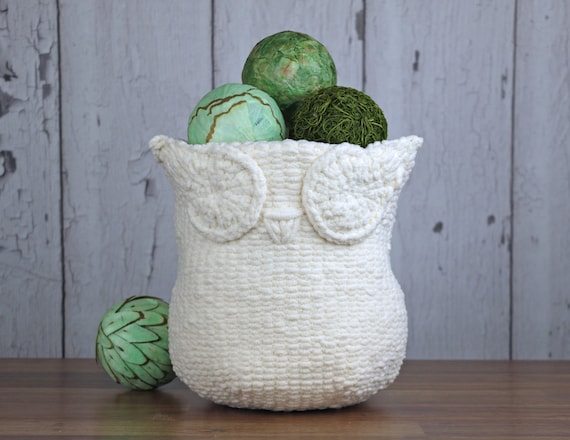 Knitting Pattern Knit Owl Basket Knitting Pattern