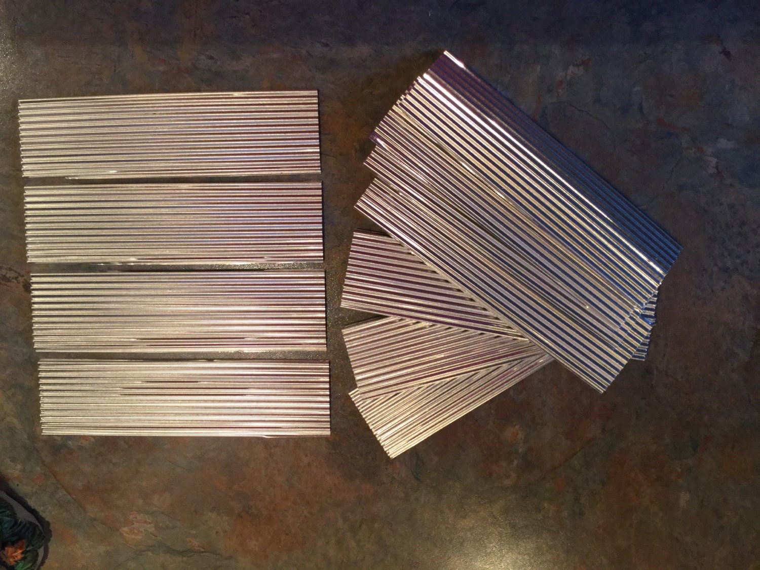 CORRUGATED METAL 12 Pc. Set Roofing / Tin Craft Supplies for