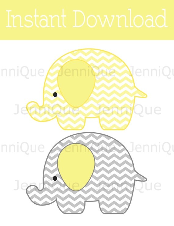 Printable Elephant Decorations Elephant Baby Shower