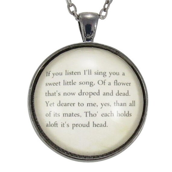 Personalized Song Lyric Necklace Custom Pendant For Song