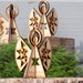 christmas angel. an A6, slot together kit, angel decoration, laser cut lasercut mdf, flatpack for self-assembly. a triangel!