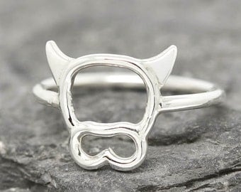 Cow Ring, Cow Jewelry, Cow Accessories, 925 Sterling Silver, Animal Ring, Animal jewelry, Kids Ring, Kids Jewelry