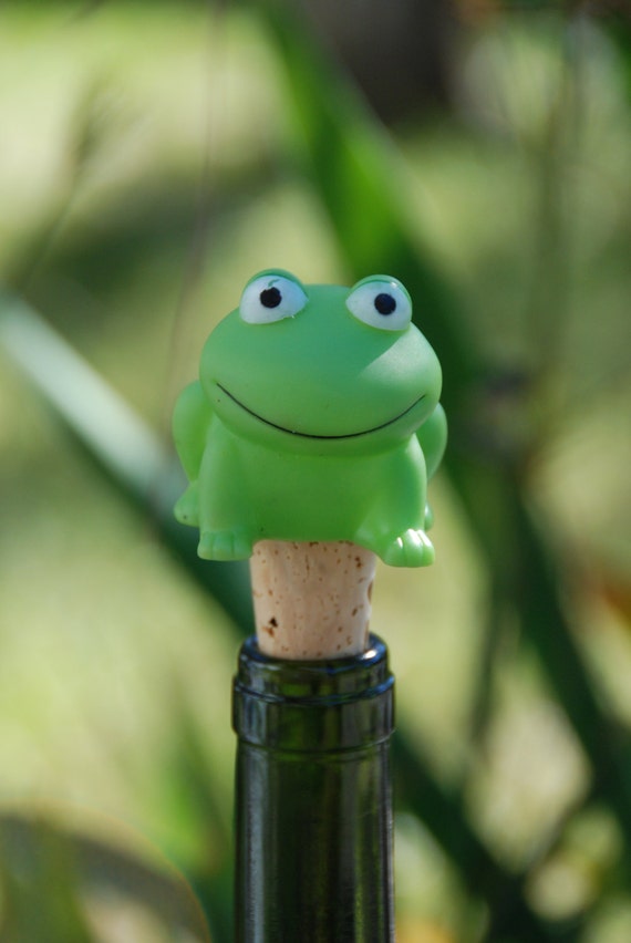 Frog Wine Bottle Stopper by GulfCoasters on Etsy