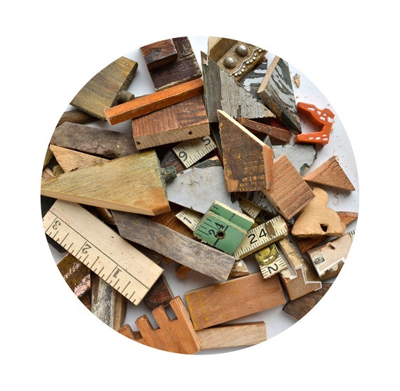 nice lot of small wood bits and pieces from by ElizabethRosenArt