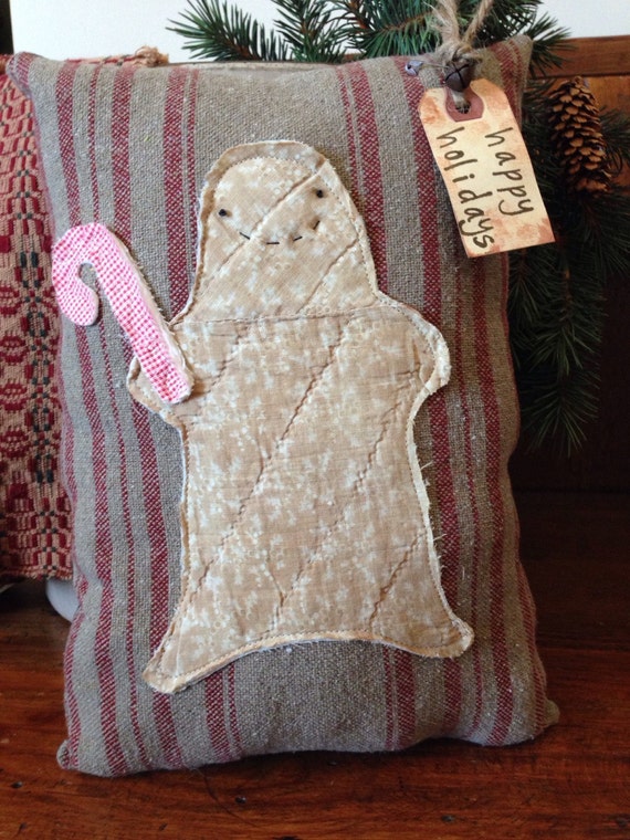 pottery barn gingerbread pillow